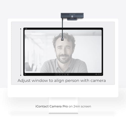 iContact Camera Pro 4K HD Webcam with Eye Contact, Noise Cancelling Mic, Plug and Play USB for Mac & PC Zoom Certified, Works with Teams, Meet, Streaming, and Video Calls 8