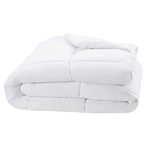 Amazon Basics White Down Alternative Comforter and Duvet Insert with Corner Tabs, Machine Washable, Full/Queen, Light 2