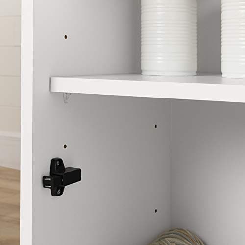 South Shore Crea Counter-Height Craft Table with Scratchproof Surface and Interchangeable Modules - 4 baskets included, Pure White 8