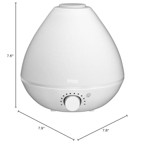 Frida Baby 3-in-1 Cool Mist Humidifier for Baby with Diffuser + Nightlight, Allergy Relief Baby Humidifier for Bedroom, Nursery + Large Rooms, Quiet, Auto Shut Off, Runs +24hrs 7