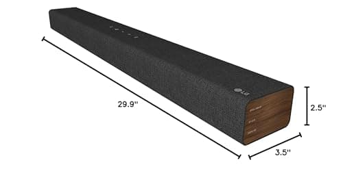 LG SP2 2.1 Channel Sound Bar with Built-in Subwoofer in Fabric Wrapped Design – Black 9
