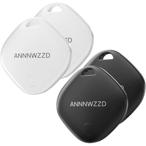 ANNNWZZD Tag 4 Pack Item Finders with Apple Find My APP (iOS Only) Help You Track Your Keys, Wallet, Luggage, Backpack, Super Lightweight [Apple MFi Certified]