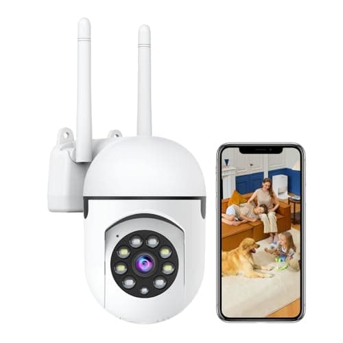 JAIOTlink 1080P Security Camera Wired, Baby Monitor with 360° Pan/Tilt, 2-Way Audio, Color Night Vision, AI Detection, SD/Cloud Storage, 2.4G/5GHz WiFi Home Surveillance Cam, Compatible with Alexa