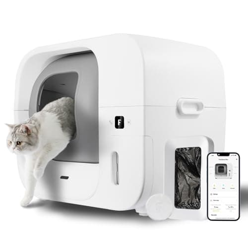 Furbulous True Odor-Free Self Cleaning and Packing Litter Box, Automatic Cat Litter Box with Self-Pack and Refill System, APP Control, Extra Large Space for 3.3-22 lbs Cats, Upgraded Version