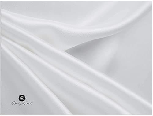 Beauty of Orient 25 Momme Premium Mulberry Silk Pillowcase for Hair and Skin | Handcrafted Hypoallergenic & Anti-Acne White Silk Pillow Cases with Zipper | Standard - 20" x 26", Natural Undyed White 6