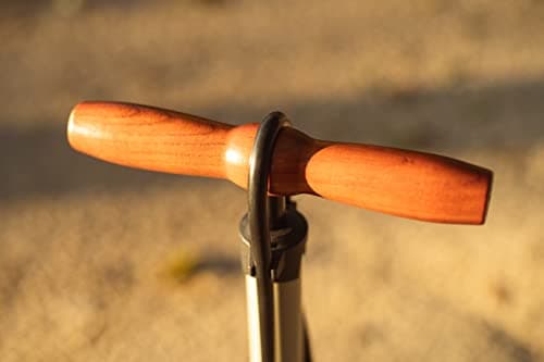 SILCA Terra Floor Pump for Bicycles with 2 Stage Gauge, Presta/Schrader Reversible Locking Chuck and 30 PSI to 120PSI 6