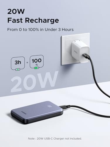 UGREEN Power Bank 10,000mAh 22.5W, Compact Portable Charger USB-C PD3.0 Travel Fast Charging Battery Pack with Digital Display for iPhone 17/16/15/14/13/12 Pro Max, Galaxy S25/S24 Ultra 6