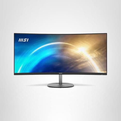 msi Pro MP341CQ, 34" Monitor, 3440 x 1440(UWQHD) VA, 100Hz, TUV Certified Eyesight Protection, 4ms, Displayport, HDMI, Tilt, Black 6