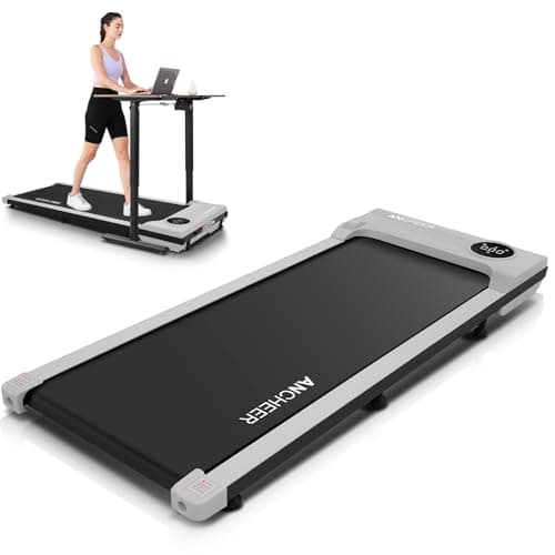 Under Desk Treadmill, Walking Pad Treadmill for Home Office, 2.5 HP Portable Walking Treadmills 300 lb Capacity, Compact Walking Jogging Running Machine with Remote Control and LED Display