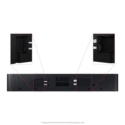 SAMSUNG S60D 5.0ch Soundbar w/Wireless Dolby Atmos Audio, All-in-One Design, Q-Symphony, SpaceFit Sound Pro, Adaptive Sound, Game Mode Pro with Alexa Built-in, HW-S60D/ZA 8