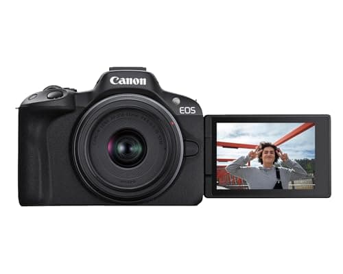 Canon EOS R50 Mirrorless Camera RF-S18-45mm F4.5-6.3 is STM Lens Kit, 24.2 Megapixel CMOS (APS-C) Sensor, 4K Video, Hybrid Camera, Photo and Video, Vlogging, Content Creator, RF Mount, Black 6