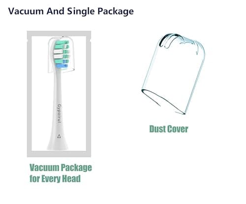 Gypoirul Toothbrush Replacement Heads Compatible with Philips Sonicare Replacement Heads, Electric Brush Head for 4100 5100 6100 9023 W Optimal Plaque Control 10 Pack, Green-blue 7