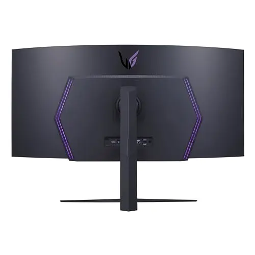 LG 45GR95QE-B Curved Ultragear Gaming Monitor 45-Inch (3440 x 1440) OLED Display, 240Hz Refresh Rate, 0.03ms GtG Response Time, NVIDIA G-SYNC Compatible, Contrast Ratio 1.5M:1, Black 12