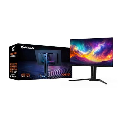 GIGABYTE - AORUS FO27Q3-27" QD OLED Gaming Monitor - QHD 2560x1440-360Hz - 0.03ms GTG - AMD FreeSync Premium Pro - Type C KVM - HDMI, DP, Type C - Height Adjustable - Black 12