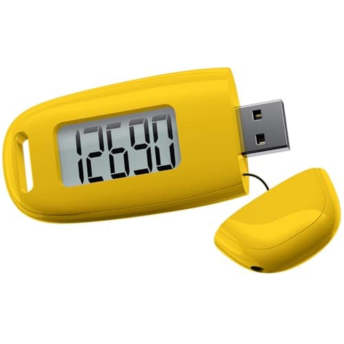 3D Pedometer for Walking, Simple Walking Step Counter with Removable Clip and Strap, USB Rechargeable Step Tracker with Backlight, Accurate Step Counter for Men Women Kids Seniors