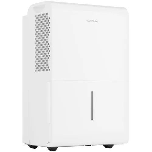 hOmeLabs Dehumidifier for Home, Office, Basements with Powerful Moisture Removal, Humidity Control, Auto Shut-off, Quiet Operation - 7,000 Sq Ft Wi-Fi (50 Pint MAX 120 Pint at 95°F, 90% RH) 9