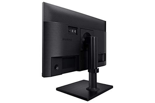 SAMSUNG 24-inch 16:9 IPS Panel 75Hz FHD Desktop Monitor 5ms 250 Nits Pivot Rotation Height Tilt Swivel Adjustable Wall Mountable AMD FreeSync Flicker Free, F24T452FQN Black (Renewed) 5