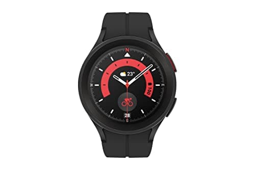 SAMSUNG Galaxy Watch 5 Pro 45mm Bluetooth Smartwatch w/Body, Health, Fitness and Sleep Tracker, Black (Renewed) 6