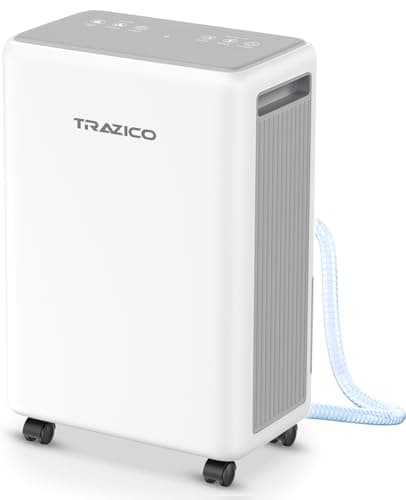 2000 Sq.ft Dehumidifier for Basement, Trazico 30 Pint Dehumidifiers for Home Large Room Bedroom Bathroom with Drain Hose, Intelligent Humidity Control, 3 Modes, 24H Timer, Auto Defrost, Grey