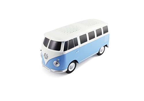 BRISA VW Collection - Volkswagen Portable Bluetooth Speaker Wireless Box with Rechargable Battery T1 Bus Campervan (Scale: 1:20/Classic Bus) (Blue)