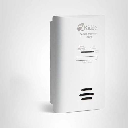Kidde Carbon Monoxide Detector, Plug in Wall with AA Battery Backup, Test-Hush Button 8