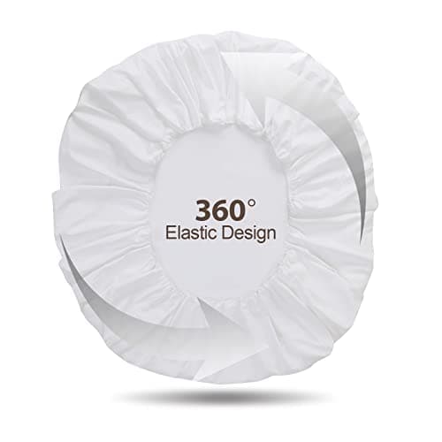 100% Egyptian Cotton Fitted Sheet Full Size White, 600 Thread Count, 8-16" Deep Pocket Sheet, Soft & Elastic Sateen Weave Bottom Sheet for Hotel & Home (White, 1 Pack Fitted Sheet Only, Full) 7