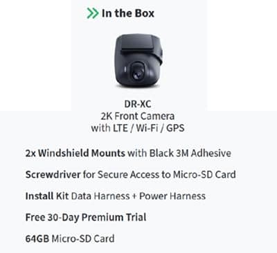 Drone XC 2K LTE/Wi-Fi/GPS Dash Camera with aftermarket Remote Start & Security Alarm System Integration 7