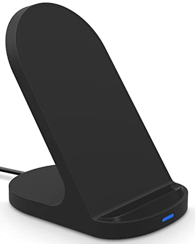 YW YUWISS 15W Fast Wireless Charger Wireless Phone Charger Stand Compatible with Apple iPhone 14 13 12/12 Pro Max/ 11Pro/11Pro Max, Compatible with Samsung Galaxy S22 S21 S20 (Black)