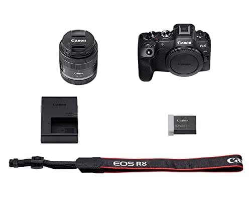 Canon EOS R8 Mirrorless Camera with RF 24-50mm f/4.5-6.3 is STM Lens, Black 7