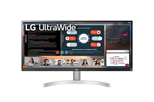 LG 29WN600-W UltraWide Computer Monitor 29-Inch WFHD IPS 1080p with HDR 10 Compatibility - Silver