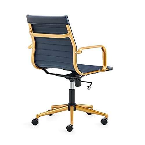 Hioryllks Blue Gold Office Chair - Modern Ergonomic Desk Chair (3011) 7