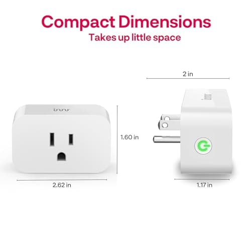 Innr Zigbee Smart Plug, Works with Philips Hue*, Alexa and SmartThings, Zigbee Repeater, Energy Monitoring, 2-Pack 8