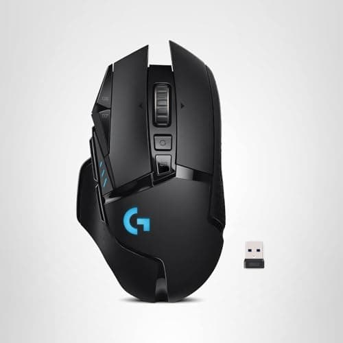 Logitech G502 Lightspeed Wireless Gaming Mouse with Hero 25K Sensor, PowerPlay Compatible, Tunable Weights and Lightsync RGB - Black 11