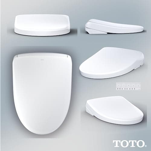 TOTO® WASHLET®+ S7A Electronic Bidet Toilet Seat with EWATER+® Bowl and Wand Cleaning, Auto Open and Close Contemporary Lid, Elongated, Cotton White - SW4736AT40#01 7
