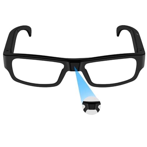 eovas Camera Glasses Wearable HD 1080P Video Smart Glasses Outdoor Sport Action Recording Glass Camera for Cycling, Driving, Hunting, Hiking, Fishing