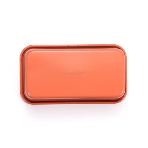 Bread Loaf Pans for Home Baking Carbon Steel 1lb meatloaf Tin, Perracotta 9x5 inch Non Stick banana bread cake baking Mold 5