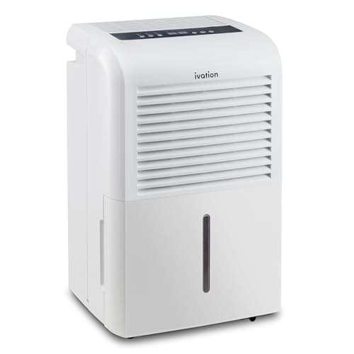 Ivation 4,500 Sq Ft Dehumidifier with Pump, Large Capacity Compressor Includes Programmable Humidity, Hose Connector, Auto Shutoff and Restart and Washable Filter (4,500 Sq Ft W/Pump)