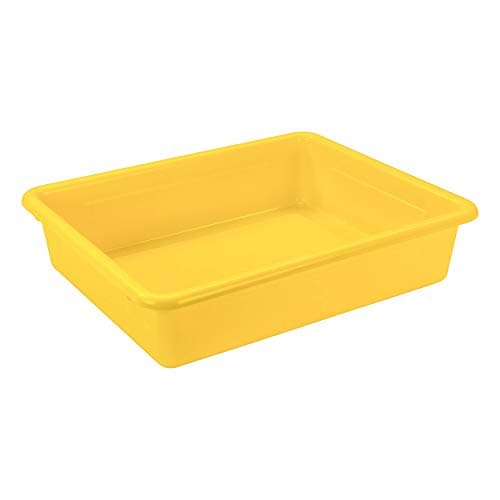 Storex Letter Size Flat Storage Tray – Organizer Bin for Classroom, Office and Home, Assorted Colors, 5-Pack (62514E05C) 5