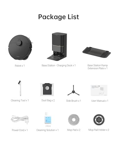 DREAME X30 Ultra Robot Vacuum and Mop Combo, 8300Pa Suction, Mop Extend and Mop Self Cleaning with 140°F Water, Removable & Liftable Mop, Self Refilling, Mop Self Drying, Smart Carpet Cleaning 9