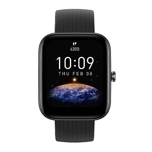 Amazfit Bip 3 Smart Watch for Android iPhone, Health Fitness Tracker with 1.69" Large Display,14-Day Battery Life, 60+ Sports Modes, Blood Oxygen Heart Rate Monitor, 5 ATM Water-Resistant (Black) 9