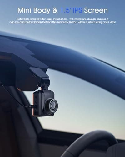 Dash Cam 2K, WiFi Dashcams with APP, External GPS, 1.5'' IPS Screen, Front Dash Camera for Cars, Mini Car Camera, WDR Night Vision, 24H Parking Monitor, Loop Recording, G-Sensor 7