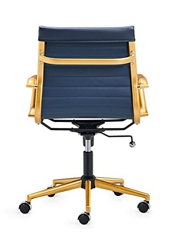 Hioryllks Blue Gold Office Chair - Modern Ergonomic Desk Chair (3011) 8
