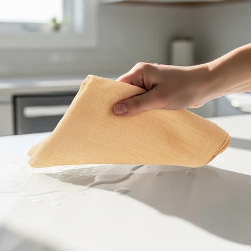 Utopia Kitchen Beige Flour Sack Towels [12 Pack - 28 x 28 Inch] 100% Cotton Tea Towels for Cleaning & Drying - Highly Absorbent Kitchen Dish Cloth 6