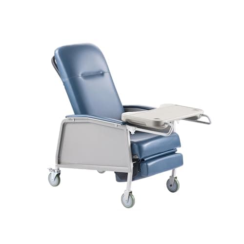 VEVOR Geri Chair Recliner, 3-Position Reclining Geri Chair, Movable Medical Recliner Chairs with 4 Wheels, Soft Padded Seat & Detachable Tray, Ideal for Hospital, Nursing Home, and Geriatric Home Care 12