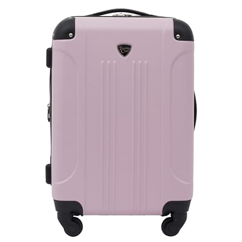 Travelers Club Chicago Hardside Expandable Spinner Luggage, Lilac, 22" Carry-On