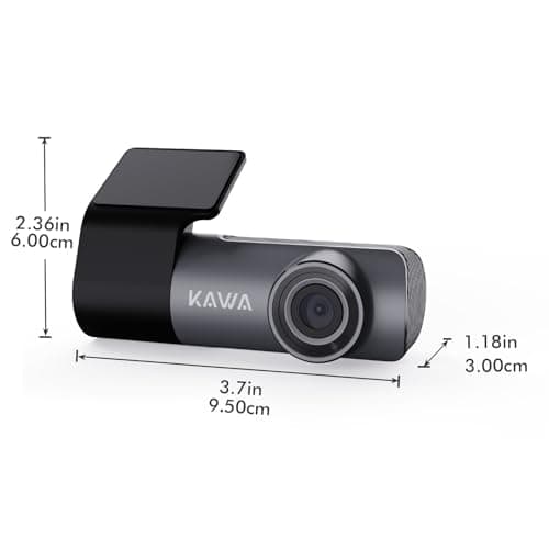 KAWA Dash Cam 2K, Mini Front Dash Camera for Cars, Smart Voice Control, 1296P QHD, Built in WiFi, 24H Parking Mode, Loop Recording, G-Sensor, Night Vision, iOS/Android Mobile App, Support 256GB Max 8