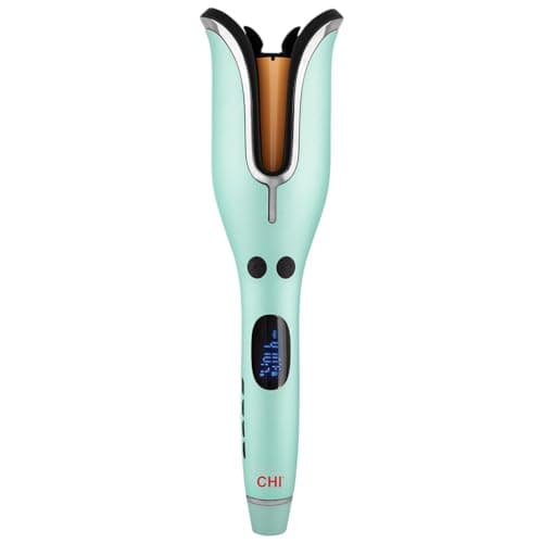 CHI Spin N Curl 1″ Ceramic Rotating Curling Iron, Mint Green, Adjustable Preset Heat Settings for All Hair Types, Salon-Quality Curls & Waves, Auto Shut-Off, Tangle Protection