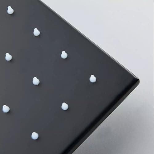 Rain Shower Head 16"x32" Stainless Steel Rainfall Showerhead,Black Square Bathroom Shower Head,Ceiling Mounted 5