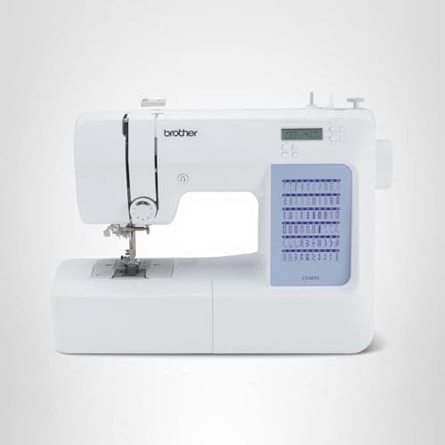 Brother CS5055 Computerized Sewing Machine, 60 Built-in Stitches, LCD Display, 7 Included Feet, White 10