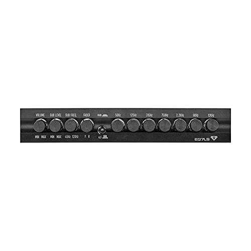 Black Diamond EQ7LS 7-Band Stereo Equalizer/Crossover Pre Amp Equalizer Car Audio EQ with Front Rear + Sub Output 6